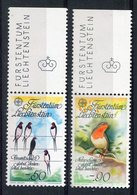 RC 10144 LIECHTENSTEIN N° 834 / 835 HIRONDELLES ET ROUGE GORGE PROTECTION DE LA NATURE NEUF ** MNH TB - Swallows