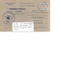SERVICE 15A CP RAVITAILLEMENT 1946 - Lettres & Documents