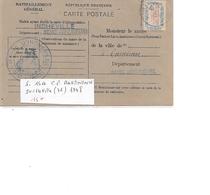 SERVICE 15A CP RAVITAILLEMENT INCHEVILLE  1946 - Lettres & Documents