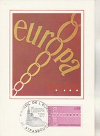 France Carte Maximum  EUROPA 1971 - Cachet Strasbourg - 1971