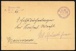 Beleg Deutsche Marine Schiffspost 1895-1939 - Other & Unclassified