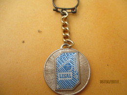 Porte-clé Publicitaire/Alimentation / Café /LEGAL Bleu/ / Le Café C'est Legal/   Métal /Vers 1960-1970  POC401 - Key-rings