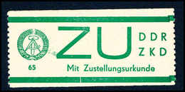 ** DDR ZKD Sendung Mit Zustellurkunde - Autres & Non Classés