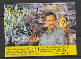 Brunei 2001 Sultan S/S ** Mi BL25, Sn 569, Yt BF24, Sg MS660 - Brunei (1984-...)