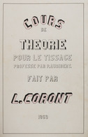 P. AUDIBERT - L. CORONT - Cours De Théorie Pour Le Tiss - Ohne Zuordnung