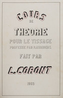 P. AUDIBERT - L. CORONT - Cours De Théorie Pour Le Tiss - Sin Clasificación