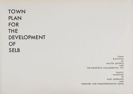 [CITY PLANNING] Walter GROPIUS - Town Plan For The Deve - Unclassified