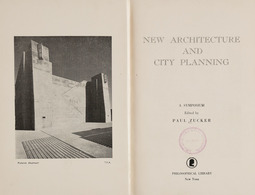 [CITY PLANNING] Paul ZUCKER - New Architecture And City - Ohne Zuordnung