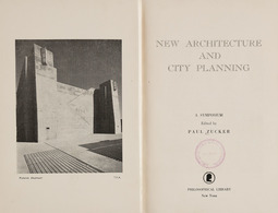 [CITY PLANNING] Paul ZUCKER - New Architecture And City - Zonder Classificatie