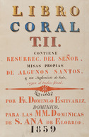 [ANTIPHONAIRE] Domingo ETIVARITZ - Libro Coral Contiene - Zonder Classificatie