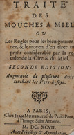 [APICULTURE] TRAITÉ DES MOUCHES À MIEL Ou Les Regles Po - Sin Clasificación