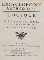 Pierre-Louis LACRETELLE - Logique Et Métaphysique [et M - Zonder Classificatie