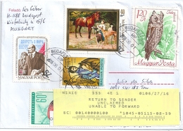 B2104 Hungary Personality Lenin Fauna Bird Art Painting Horse Returned-to-Sender - Covers & Documents