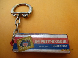 Porte-clé Publicitaire/Alimentation /Biscuits / Petit Exquis L'ALSACIENNE/ Plastique /Vers 1960-1970  POC389 - Llaveros