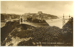 CORNWALL - NEWQUAY - ISLAND BRIDGE AND BEACON RP  Co729 - Newquay