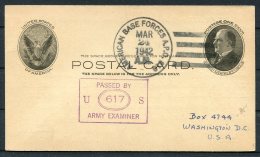 1942 Iceland USA Censor APO 810 Fieldpost Stationery Postcard. Sand Fishing Club Camp - Lettres & Documents