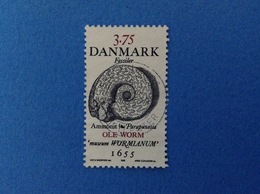 1996 DANIMARCA DANMARK FRANCOBOLLO USATO STAMP USED - 3.75 FOSSILI - Used Stamps