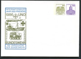 Bund PU242 C1/001 BUNDESWEHR TRANSPORTFLUGZEUG TROSSSCHIFF SANITÄTSFAHRZEUG 1986 Kat.8,00€ - Private Covers - Mint