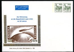 Bund PU246 C1/001 ZEPPELINFAHRT USA 1928 Friedrichshafen 1978  Kat.12,00€ - Enveloppes Privées - Neuves