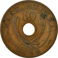 Monnaie, EAST AFRICA, George VI, 10 Cents, 1950, TTB, Bronze, KM:34 - Britse Kolonie