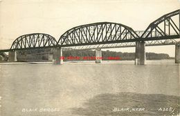 281811-Nebraska, Blair, RPPC, Missouri River Steel Bridge, 1943 PM, Photo No A 305 - Autres & Non Classés