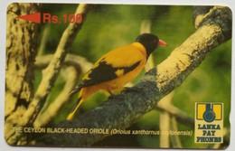 Sri Lanka 25SRLA Black Headed Oriole Rs100 - Sri Lanka (Ceylon)