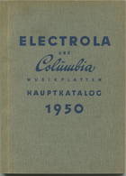 Electrola Und Columbia - Musikplatten Hauptkatalog 1950 - 110 Seiten - Catalogues