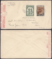 Congo Belge 1940 - Lettre D'Elisabethville Vers Wellesley- USA  Ref. (DD)  DC-MV-007 - Cartas & Documentos