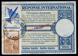 ARGENTINE  Coupon Réponse International / International Reply Coupon - Entiers Postaux