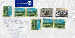 New Zealand Cover To Portugal - Cartas & Documentos