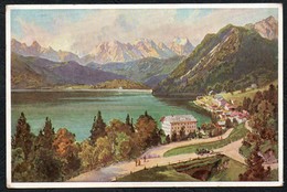 B7890 - Urfeld Am Walchensee - Hotel Zur Post - Künstlerkarte - Vierfarbendruck - Metz - Wolfratshausen