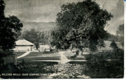 BRECONSHIRE -  DOLCOED WELLS FROM STEPPING STONES LLANWRTYD WELLS 1908 Pow33 - Breconshire