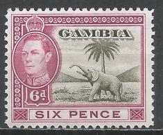 Gambia 1938. Scott #137 (M) King George VI And Elephant * - Gambie (...-1964)