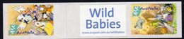 Australia 2001 'Wild Babies' Self-adhesive Roll Pair + Label, MNH, SG 2151/6 - Mint Stamps