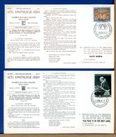 VATICANO - 1964 - ACTA APOSTOLICAE SEDIS - Cartoline I° Giorno Simili Ai Bollettini Ministeriali - Variétés & Curiosités