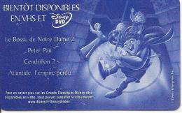 CARTE-DISNEY-2002-BOSSU De NOTRE DAME-CONVERTISSEUR EURO-FRANCES--TBE - Disney