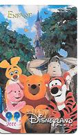 PASS-DISNEY-DISNEYLAND PARIS-2000-WINNIE L OURSON-ENFANT-NARBONI-00/03/WIN-V°Forfait Package-TBE-RARE - Disney Passports