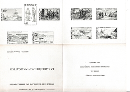 La Carrière D'un Navigateur 77 - Bristol Avec Reproduction 9 Timbres - Offert Par Office Des TP Monaco !! 2ème Type - Lettres & Documents