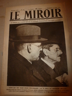 1919 LE MIROIR:Pendant Signature Du Traité à Paris ,Francfort-sur-le-M Encerclé;Une Brave Baleine Trompe Les Anglais;etc - Francés