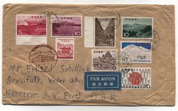 Japan COMMERCIALLY USED FDC AIRMAIL TO Germany 1965 - Brieven En Documenten