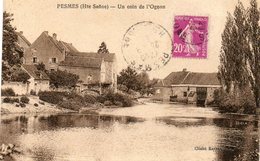 CPA - PESMES (70) - Aspect Du Quartier De La Rivière L'Ognon En 1933 - Pesmes