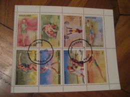 MUNICH 1972 Olympic Games Olympics URRA Nagaland DIVING Boxing Walking Shot Put Javelin Athletics Bloc Basket Wrestling - Plongée