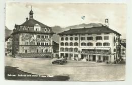 SCHWYZ - RATHAUS UND HOTEL WYSSES ROSSLL  VIAGGIATA FP - Autres & Non Classés