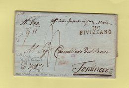 Fivizzano - 110 - 1808 - Lettre De Castelnovo Ne COnti - D'Uff Franche Jusqu A La Frontiere - Les Apennins - 1792-1815: Départements Conquis
