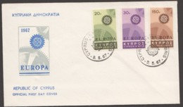 1967  Europa Issue Unaddressed FDC - Covers & Documents