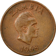 Monnaie, Zambie, Ngwee, 1968, British Royal Mint, TTB, Bronze, KM:9 - Sambia