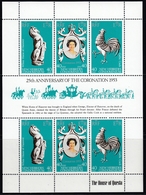 New Hebrides (English) 1978 - The 25th Anniv Of Coronation Of Queen Elizabeth II - Miniature Sheet Mi 513-515 ** MNH - Ungebraucht