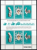 New Hebrides (French) 1978 - The 25th Anniv Of Coronation Of Queen Elizabeth II - Miniature Sheet Mi 513-515 ** MNH - Neufs