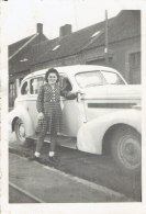 Photo Voiture Ancienne Avec Femme Format 9/6 - Personas Anónimos