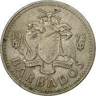 Monnaie, Barbados, 25 Cents, 1973, Franklin Mint, TTB, Copper-nickel, KM:13 - Barbados